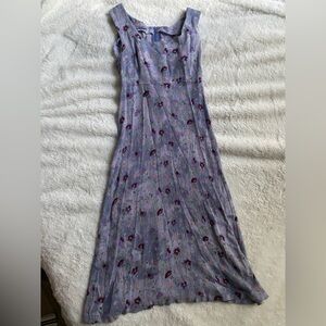 Vintage 90s Floral Midi Dress